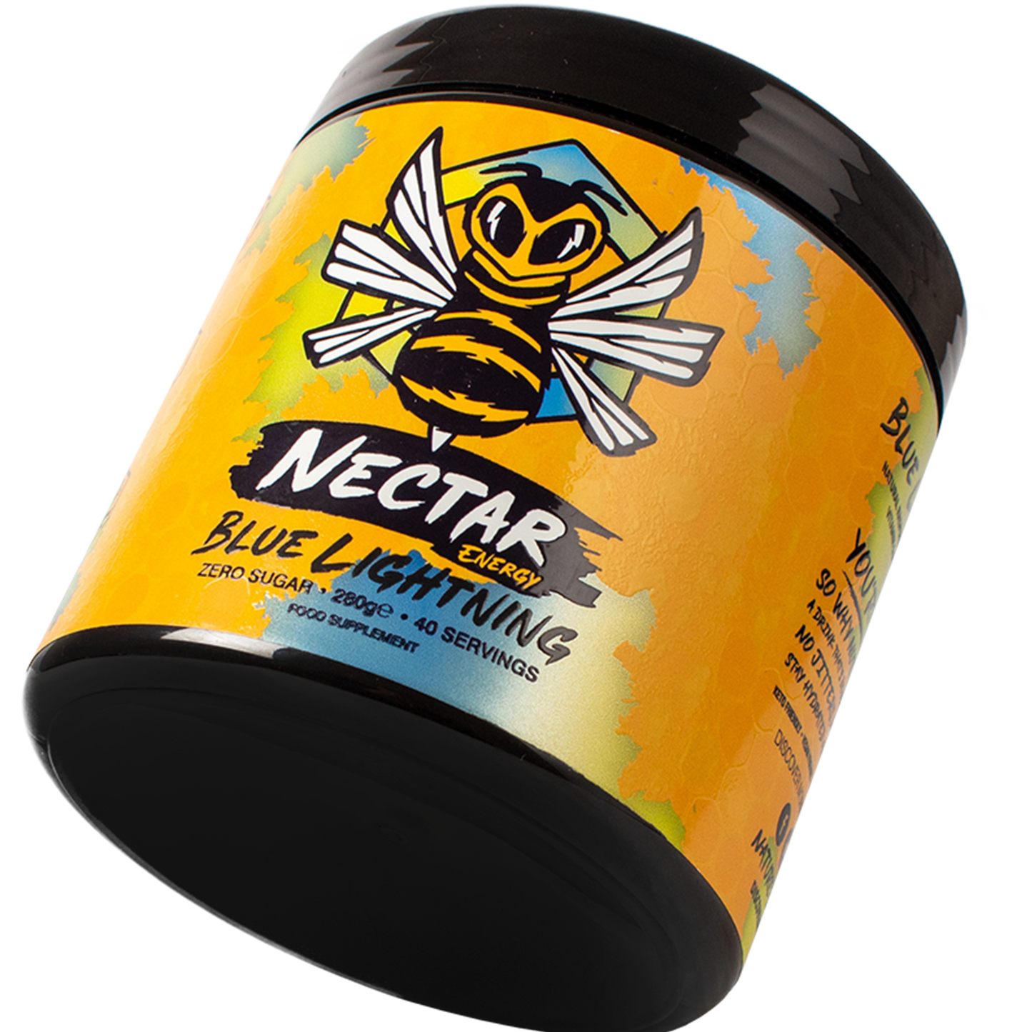 Slanted Blue Lightning Tub