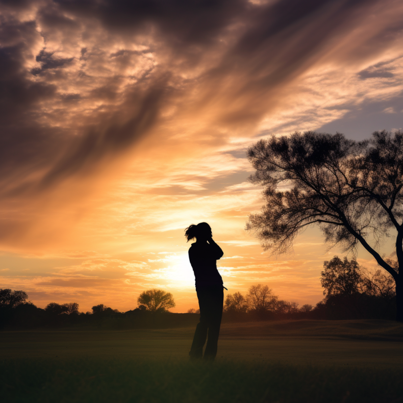 A Golfing Silhouettes 